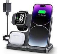 3 in 1 Charging Station for Apple Wireless Charger for iPhone 15 14 13 12 11 X 8 Series Wireless Charging Station for Multiple Devices for Apple Watch Charger for AirPods 2/3/Pro/Pro 2