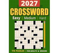 3 in 1 Collection Crossword Puzzles Book For Adults (Eye-Friendly Extra Large Print): Over 9000 Verified, Understandable & Non-Repetitive Questions with Full Solutions (Easy, Medium & Hard)