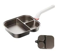3-in-1 Cup-Shaped Large Capacity Pan,Nonstick Titanium Ceramic Omelette Skillet Pancake Pan,Anti-Scalding Heightened Handle,for Gas Induction Cooker