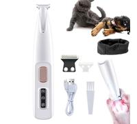 3 in 1 Electric Dog Paw Trimmer, Cordless Silent Grooming Clippers for Dogs Hair Between Paws, Portable LED Pet Hair Trimmer for Ears, Rump, Face, Eyes (1 Pcs)