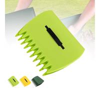 3-in-1 Ergonomic Pickup Rake, Easy Leaf & Grass Grabber, Leaf Scoops Rubbish Pick Up Tool, Long-Lasting Lightweight, for Picking up Leaves, Clippings, Grass (Green)