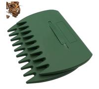 3-in-1 Ergonomic Pickup Rake - Easy Leaf & Grass Grabber, Lightweight Plastic Leaf Scoop, Leaf Scoops Rubbish Pick Up Tool, for Picking up Leaves, Clippings, Grass (Dark Green)