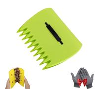 3-in-1 Ergonomic Pickup Rake, Leaf Scoops, Easy Leaf & Grass Grabber, Rubbish Pick Up Tool, Lightweight Plastic Hand Held Scoops Hand Rakes, for Picking up Leaves, Clippings, Grass (Green)