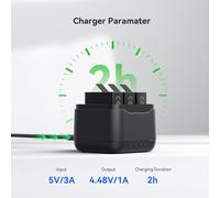 3 in 1 Fast Charger for GoPro Hero 13 Black USB Type-C Battery Charger for Action Cameras Smart Charging Hub Accessory