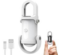 3 In 1 Flashlight & Power Bank & Keychain, Mini Keychain Flashlight Rechargeable for Emergency Power Outdoor Camping(#A)