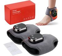 3-in-1 Foot Massager, Ankle Massager for Pain Relief, Cordless Ankle Massagers with Hot Compress, USB Rechargeable, 5 Heat Levels, 3 Vibration Modes for Relaxation (Feet)