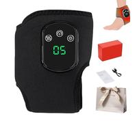 3 in 1 Foot Massager, Ankle Massager Heat and Vibration, Aging Feet Massagers, Cordless & Portable - 3 Vibration Modes & 5 Heat Levels - Targets Heels, Arches, and Ankles (2, Black(3-Level Heating))