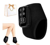 3 in 1 Foot Massager with Heat and Vibration, Portable Heated Ankle Brace for Pain Relief, Circulation and Swelling, Rechargeable Feet Massager For Foot Pain Relief and Circulation (1Pcs-Black)