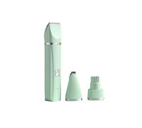 (3 in 1 green)All in one Pet Electric Hair Trimmer 5V USB With 2/3/4 Blades Professional Recharge Haircut For Dogs Cat Grooming Clipper Nail Grinder