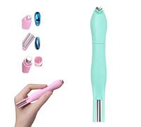 3-in-1 Heart Round Line Shape Nail Art Magnet Pen, Heart, Round & Line Shapes, Upgraded Magnetic Tool for Cat Eye Gel Polish, DIY French Tip Design Kit for Home Salon (Green)