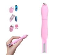 3-in-1 Heart Round Line Shape Nail Art Magnet Pen, Heart, Round & Line Shapes, Upgraded Magnetic Tool for Cat Eye Gel Polish, DIY French Tip Design Kit for Home Salon (Pink)