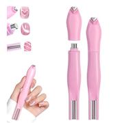 3-in-1 Heart Shape Round Line Shape Nail Art Magnet Pen,2025 New Magnetic Nail Art Tool,Heart Magnet for Cat Eye Gel Polish-Heart, Round & Line Shapes,for Cat Eye Gel Polish Diy Manicure Kit (Pink)