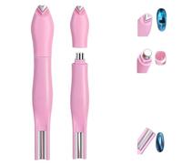 3-In-1 Heart Shape Round Line Shape Nail Art Magnet Pen - Heart, Round & Line Shapes, Diy Manicure Kit for Home and Salon Use (pink-1pcs)
