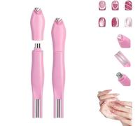 3-In-1 Heart Shape Round Line Shape Nail Art Magnet Pen - Heart, Round & Line Shapes, Hearts Magnet for Cat Eye Gel Polish, for DIY Nail Salon Decorations (Pink)
