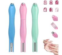 3-In-1 Heart Shape Round Line Shape Nail Art Magnet Pen - Heart, Round & Line Shapes, Hearts Magnet for Cat Eye Gel Polish, for DIY Nail Salon Decorations (Mix)