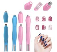 3-in-1 Heart Shape Round Line Shape Nail Art Magnet Pen, Strong Heart Shapes Magnet Pen for Cat Eye Gel Polish, Magnetic Nail Art Tool for DIY Nails Salon Decoration