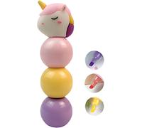 3 In 1 Highlighter, Pastel Colors, Pink, Quick Dry, Unicorn Theme (Pink)[H95]