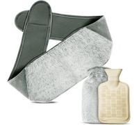 3 in 1 Hot Water Bottle Belt,Hot Water Bottle Rules Painful Hot Water Bottle,Plush Belly Hot Water Bottle,1.2 L Hot Water Bottle with Cover,Rubber,Hot Water Bottle for Hand Shoulder Back.[I18]