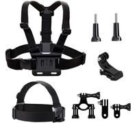 3 in 1 Kit Harness Chest Mount Headband Handlebar Mount Action Camera Accessories Compatible with GoPro Hero 13 12 11 10 9 8 AKASO Brave 7 V50X WOLFANG Apexcam DJI Jadfezy