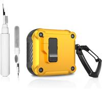 [3 in 1] Lock Case Compatible with AirPods 4 Active Noise Cancelling with Keychain, Shockproof Wireless Charging Case with Cleaning Kit
