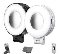 3-in-1 Magnetic Beauty Selfie Light for Phones, 360° LED Foldable Phone Ring Light, 3 Lights Modes, for Selfies/Vlog/Video (Set Q,2 Pcs)