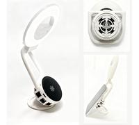 3-in-1 Magnetic Selfie Light & Phone Cooler Stand - Rechargeable Portable Ring Light with 60 LED Beads, 360° Adjustable Fill Light & RGB Cooling Fan for Video Recording, Makeup, Streaming, TikTok