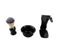 3 in 1 Men Hair Shave Brush Bowl Stand Easy To Clean Practical Shaving Brush Bowl Set for Home Travel