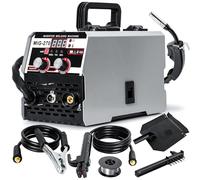 3 in 1 MIG Welder Inverter, Portable Multi Process Weldings Machine, Gasless MIG Welding Unit, Digital Arc TIG Welder, Heavy Duty Industrial Metal Welder, LED Display Adjustable Current Welding Tool