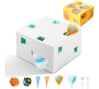 3 in 1 MigiBox Electric Interactive 12 Holes MigiBox Secret Under-Skin Emerging Cardboard Toy for Bored Cats Rechargeable 8pcs Accessories