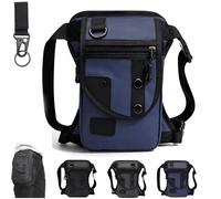 3-in-1 Multifunctional Oxford Leg Bag, Waterproof Tactical Drop Leg Bag for Men Women, Ideal for Cycling Hiking Camping Fishing Motorcycle Travel (Blue)