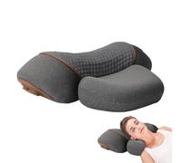 3 in 1 Neck Massager Oreiller,Masseur Dos et Cervicales Oreiller avec Vibration et Traction,pour maison et bureau Soulager Les Douleurs Des Tissus Profonds (Noir)