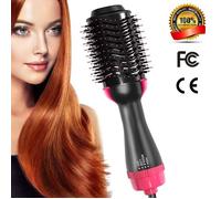 3-IN-1 One Step Volumizer 1000W Brosse À Air Chaud Ions Négatifs Sèche-Cheveux Peigne Bigoudi Lisseur Ionique Électrique Brosse