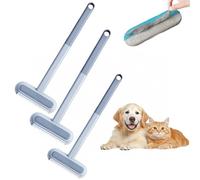 3 in 1 Pet Hair Remover Multifunctional Brosse Anti Poils Animaux Chat Chien, Removable Hair Removal Brush pour Canapé, Arbre à Chat, Voiture, Glass, Tapis (Long, unité, 1.0)