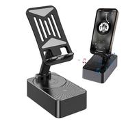 3 In 1 Phone Holder Speaker Stand - 360 Rotation Mobile Stands With 9D Surround Sound, Anti Slip Base And Long Battery Support | Suitable For Home Office Travel Outdoor Use, 15.5 X 11 X 6.5cm