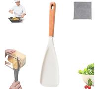 3 in 1 Spatula Spoon Silicone, 3 in 1 Multifunction Spatula Cooking Spoon,Food-Grade Silicone & Easy to Clean, Perfect for Baking, Frying, Mixing & Home/Hotel Kitchen Use (White)