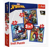 3 In 1 - Spider Force - Puzzle 20, 36 Et 50 Pièces