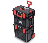3-in-1 Tool Box Set Rolling Workshop Tool Box Waterproof and Dustproof Plastic 546 x 380 x 970 mm