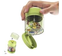 3-in-1 Travel Pill Organizer, 7-Day Portable Mini Medicine Organizer,Daily Portable Pill Box Container & Medication Dispenser, for Medication, Pill Storage & Weekly Timer Organizer (Green)