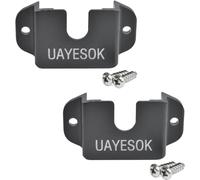 3 in 1 Walkie Talkie Car Radio & Speaker & Microphone for Mobile Radio with 3M Adhesive Back for Baofeng,Kenwood,Motorola,Quansheng (Black,2 pcs)