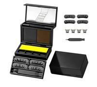 3-in-1 Waterproof Eye Makeup Kit Portable Eyeliner Et Cils Inférieurs | Waterproof Anti-Bavure, Idéal Débutants & Voyages, Étui Noir Portable Eye Makeup Kit - Cadeau Pour Femmes