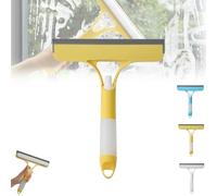 3 in 1 Window Cleaning Scraper, 2025 New Squeegee for Shower Glass Spray Function for Glass Doors, Windows Cleaning Scraper, for Cars Home And Kitchen Window Glasses (Yellow*1)