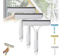 3 in 1 Window Cleaning Scraper, 2025 New Squeegee for Shower Glass Spray Function for Glass Doors, Windows Cleaning Scraper, for Cars Home And Kitchen Window Glasses (White*3)