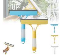 3 in 1 Window Cleaning Scraper, 2025 New Squeegee for Shower Glass Spray Function for Glass Doors, Windows Cleaning Scraper, for Cars Home And Kitchen Window Glasses (Yellow+Blue)