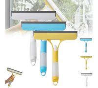 3 in 1 Window Cleaning Scraper, 2025 New Squeegee for Shower Glass Spray Function for Glass Doors, Windows Cleaning Scraper, for Cars Home And Kitchen Window Glasses (Mix)