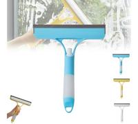 3 in 1 Window Cleaning Scraper, 2025 New Squeegee for Shower Glass Spray Function for Glass Doors, Windows Cleaning Scraper, for Cars Home And Kitchen Window Glasses (Blue*1)