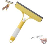 3 in 1 Window Cleaning Scraper,2025 New Window Squeegee with Spray,All Purpose Spray Squeegee Cleaner Tool for Glass Doors,Shower,Mirrors (Yellow)