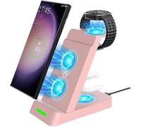 3 In 1 Wireless Charger For Galaxy Watch 7/Ultra/Fe/6/5 Series Induction Charger For Galaxy S25 Edge/S25/S24/S23/S22 Series,Note20/10/ Zflip 7/Fe/6/5/4,Fold 7/6/5/4 And Galaxy Buds3/3 Pro/2