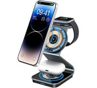 3 In 1 Wireless Charging Dock, 15W Fast Wireless Charging Dock For Iphone14/13/12/11, Charging Cradle For Apple Watch Series Phone And Watch Series, Airpod Pro/3/2