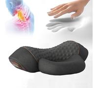 3-in-1Neck Massager Pillow,Thera Pillow Massage Neck Hump,Easily Corrected Neck Hump and Relieved Discomfort (black)