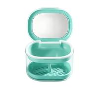 3 In1 Leak-Proof Retainer Cleaning Case, Denture Soaking Container